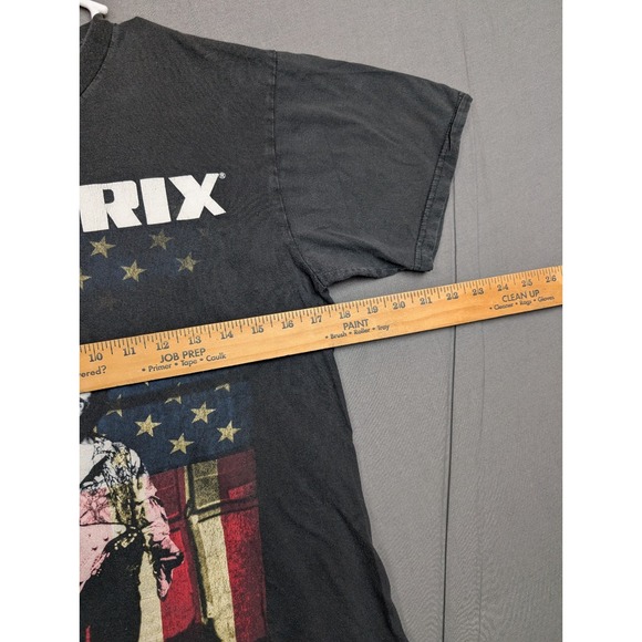 Jimi Hendrix - American Flag Authentic Hendrix T-Shirt (Adult Size Medium) Black - Picture 4 of 7